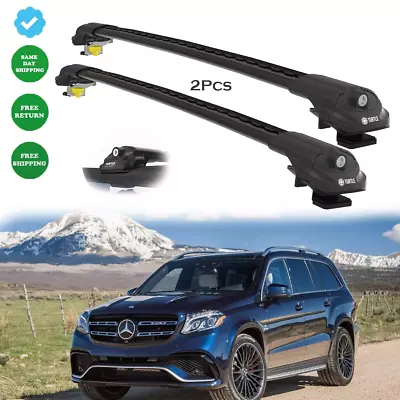 For Mercedess GL-CLASS X166 2013-2019 Black Cross Bars Roof Rack Easy Install 2x • $199