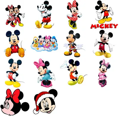 Mickey And Minnie Mouse Iron On T Shirt Transfer. Choose Image And Size • £2.92