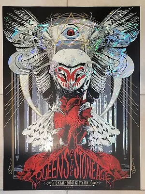 Queens Of The Stone Age Poster Foil 2023 Criterion Oklahoma City 133/190 • $200