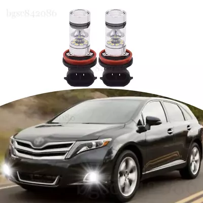 For Toyota Venza 2009-2016 2x 6000K Front LED Fog Lights Bulbs Headlight Kit • $10.99