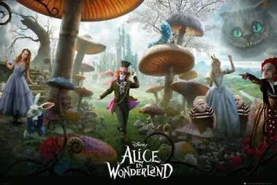 £9.95 • Buy Alice In Wonderland Characters Movie Art Maxi Poster  36  X 24  / 91cm X 61cm