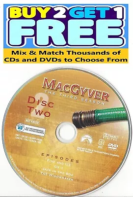 MacGyver (DVD) Third Season 3 Disc 2 Replacement Disc U.S. Issue! • $3.99