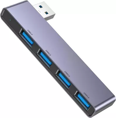 $13.49 • Buy USB Hub 4-Port (1 * 3.0 Hub, 3 * 2.0 Hub) USB Splitter USB Expander For Laptop,W