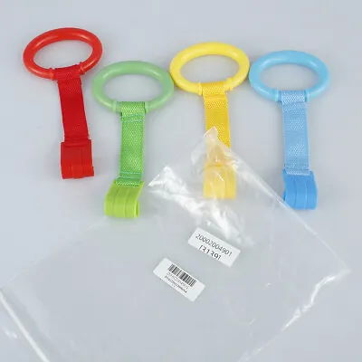 4pcs Baby Crib Pull Rings Walking Training Baby Stand Up Ring Security- • £6.49