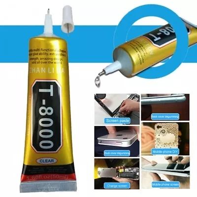 $7.88 • Buy 50ml T-8000 CLEAR Multi-purpose Glue For Jewelry Handicrafts Cell Phone, Tablets