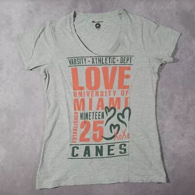 University Of Miami Hurricanes Champion Womens T Shirt Love Small • $4.50