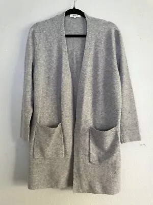 Sz S Madewell Ryder Merino Wool Alpaca Open Cozy Sweater Cardigan Women's Gray • $23.80