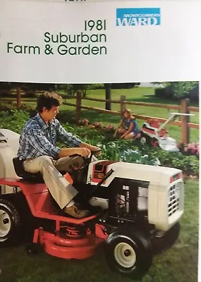 Montgomery Ward 1981 Suburban Lawn Farm Color Mini Catalog Garden Tractor Gilson • $46.99