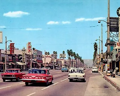 $10.87 • Buy 1961 VAN NUYS California STREET SCENE Photo OLD CARS  (191-O)