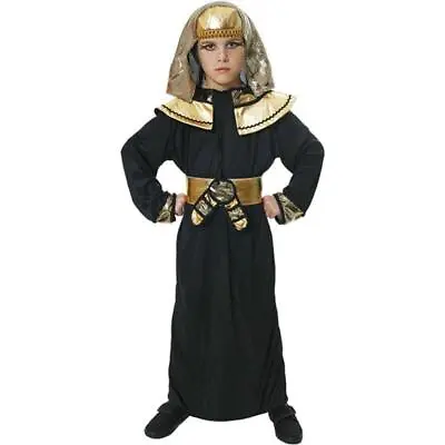 Henbrandt Ancient Egyptian Pharaoh Child Fancy Dress Costume - Black • £10.99