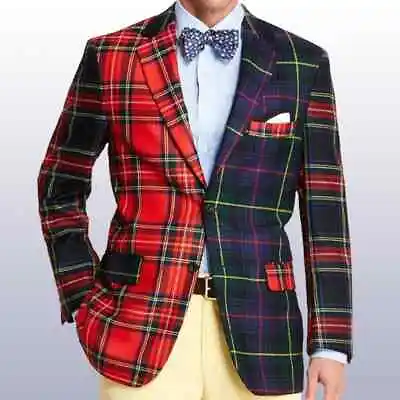 Men's Modern Tartan Jacket Fashion Tartan Coat - Scottish Wedding Tartan Jacket • £65