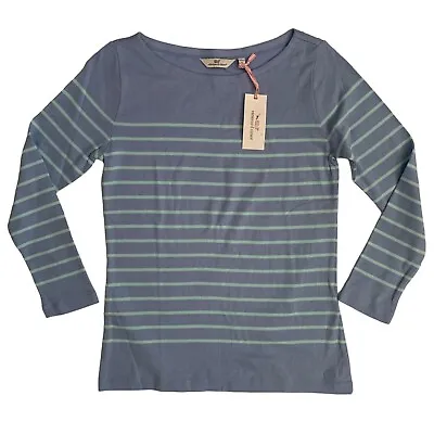 Vineyard Vines Women's Size M Engineered Striped Simple Boatneck T-Shirt Top New • $25.50