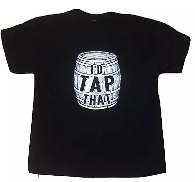 I’d Tap That Beer Keg Funny T Shirt - MEDIUM M - Swashbuckler Brewing Co Craft • $4.44