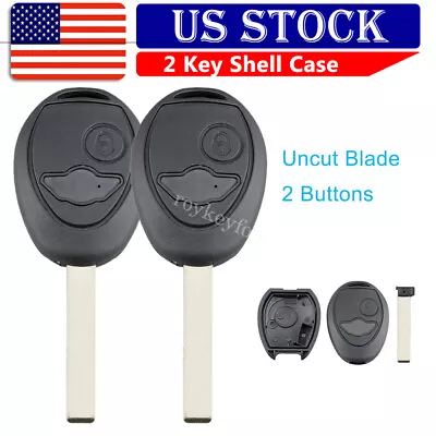 2 Replacement For 2002-2005 BMW Mini Cooper S R50 R53 Remote Key Fob Shell Case • $11.99