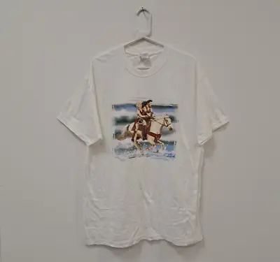 Xena Warrior Princess 'Lootcha' Vintage 90's Rare White T-shirt Size L • £40