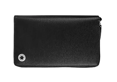 Montblanc 4810 Westside Travel Companion 12cc Wallet Bag Black Leather 107357 • $495