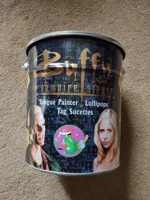 $35 • Buy Buffy The Vampire Slayer Tongue Painter Lollipops Chupa Chups Full Tin