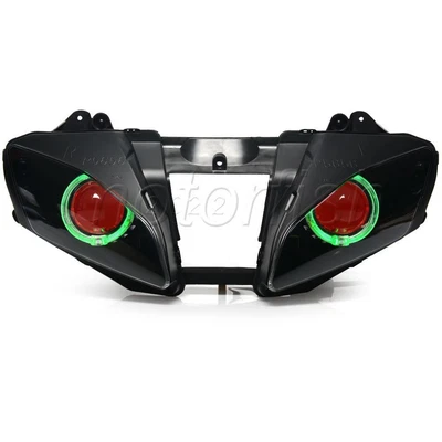 $329.99 • Buy Assembly Projector Green Angel Red Devil Eyes Headlight For Yamaha YZF-R6 06-07