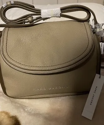 Marc By Marc Jacobs Classic Q Natasha Leather Crossbody Bag Taupe • $199