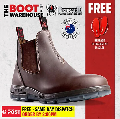 $144.95 • Buy Redback UNPU Nevada 'Puma' Work Boots. Elastic Sided. Soft Toe. Water Resistance