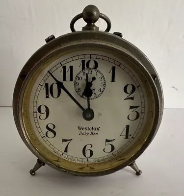 Westclox Baby Ben Peg Leg Alarm Clock. 1920s. Non Working-Parts • $12