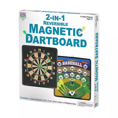 2-in-1 Reversible Magnetic Dartboard Target Toss Games • $25.70