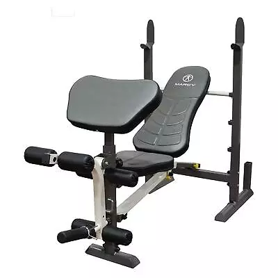 Marcy Foldable Weight Workout Bench Squat Bench Press Home Gym For Small Spaces • $278.97