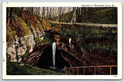 Entrance Mammoth Cave Kentucky Scenic Tourist Attraction Hiking Trails Postcard • $8.98