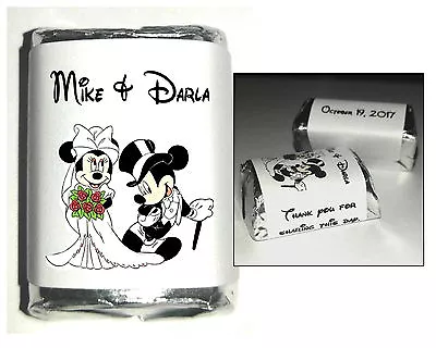 300 Disney Mickey And Minnie Mouse Wedding Favors Candy Wrappers  • $14.99