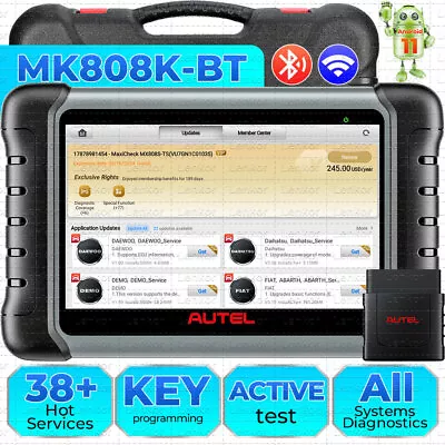 2024 Autel MaxiCOM MK808BT Pro Car Diagnostic Tool Auto OBD2 Scanner Code Reader • $529