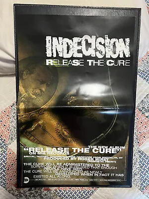 Indecision Release The Cure 2 Sided Promo Poster 1999 Mia Records Hardcore • $30.33