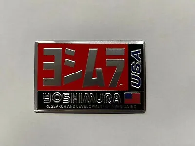 $9.50 • Buy YOSHIMURA Aluminium Badge Decal HONDA YAMAHA SUZUKI MRN109