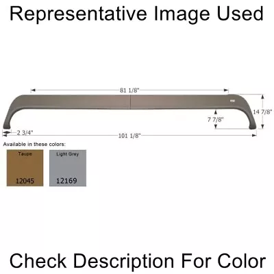 Icon 12045 RV Trailer Camper Axle Fender Skirt Triple Monaco Taupe NEW • $394.43