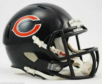 Chicago Bears Speed Riddell Football Mini Helmet New In Box • $29.95