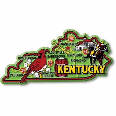 Kentucky Colorful State Magnet By Classic Magnets 4.6  X 2.3  • $7.99
