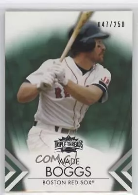 2012 Topps Triple Threads Emerald /250 Wade Boggs #4 HOF • $6.29