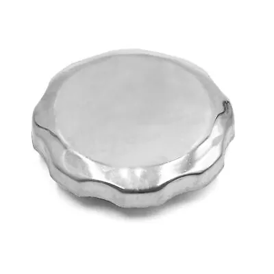 Universal Silver Tone Metal Motorcycle Scooter Fuel Tank Gas Cap Cover Protector • $8.49