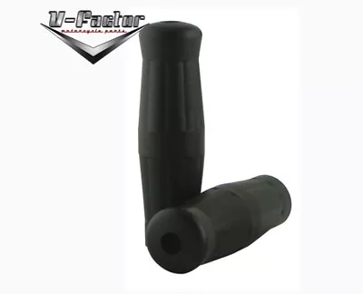 V-Factor Black 1  Replacement Rubber Grips For Harley Cable Models • $12.95