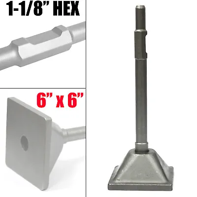 Dirt Soil Tamper Plate For 1-1/8  Shank Demolition Concrete Breaker Jack Hammer • $62.99