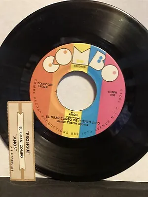 El Gran Combo De Puerto Rico Prosigue/Anos Juke Box Label Incl. VG 45 PET RESCUE • $11.96