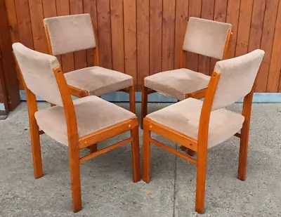 4x Dining Room Chairs Chair Vintage Retro 60s Danish 60er Chairs Mid Century 1/4 • $334