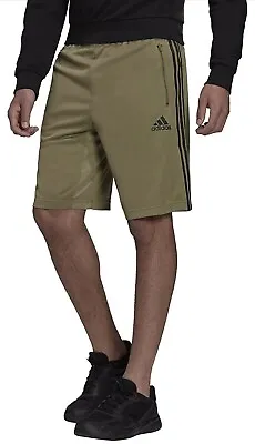 NEW Adidas Men's Down 2 Move 3-Stripes Shorts Green Size LT Large Tall NWT • $15.39