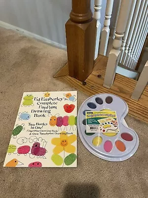 Ed Emberley's Complete Funprint Drawing Book + FINGERPRINT STAMP PAD--NEW • $19.99