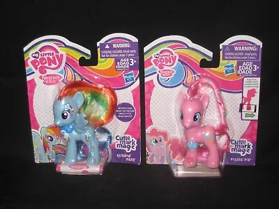 My Little Pony Rainbow Dash Pinkie Pie Cutie Mark Magic NIP Blue Pink Charms • $26.99