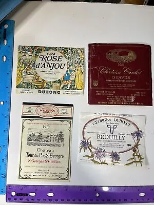 ORIGINAL VINTAGE FRENCH WINE LABELS France • $5