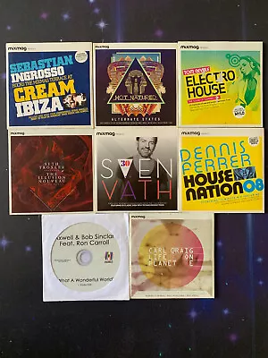 Mixmag + Bob Sinclair Promo CD Lot Sven Vath Seth Troxler Carl Craig Tiga Ferrer • £31.28