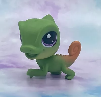 Littlest Pet Shop # 1-57 Sy Spectrolizard Green Orange Chameleon Lizard • $5.95