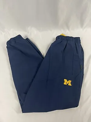 Nike Michigan Wolverines On-Field Blue Football Warm-Up Pants Mens Size Small • $100