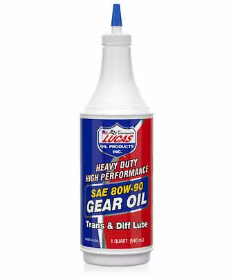 Lucas Oil 10043 Heavy Duty 80W-90 Gear Oil - 1 Quart • $10.29