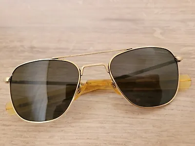 Vintage American Optical 12K Gold Filled Pilot Sunglasses Made In USA  • $512.90